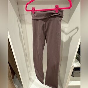 T Party folder over yoga pants